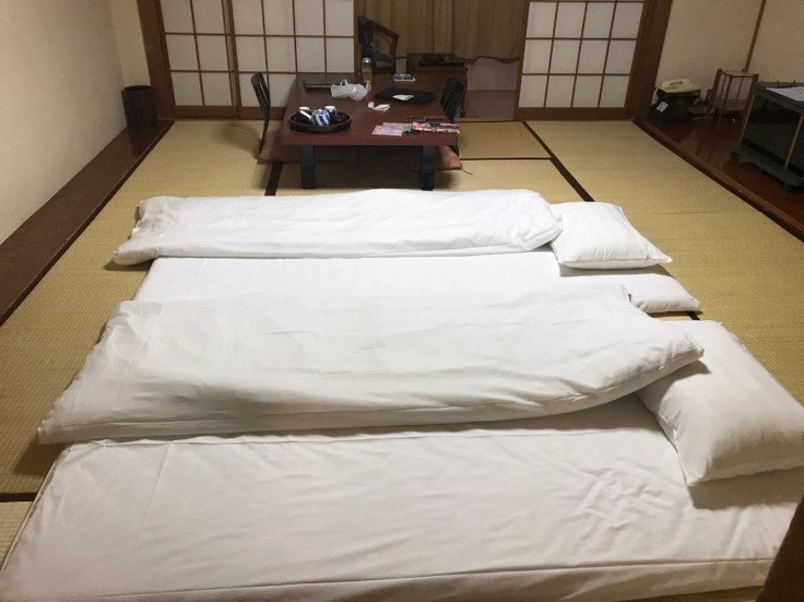 Tatami-Matte als Bett